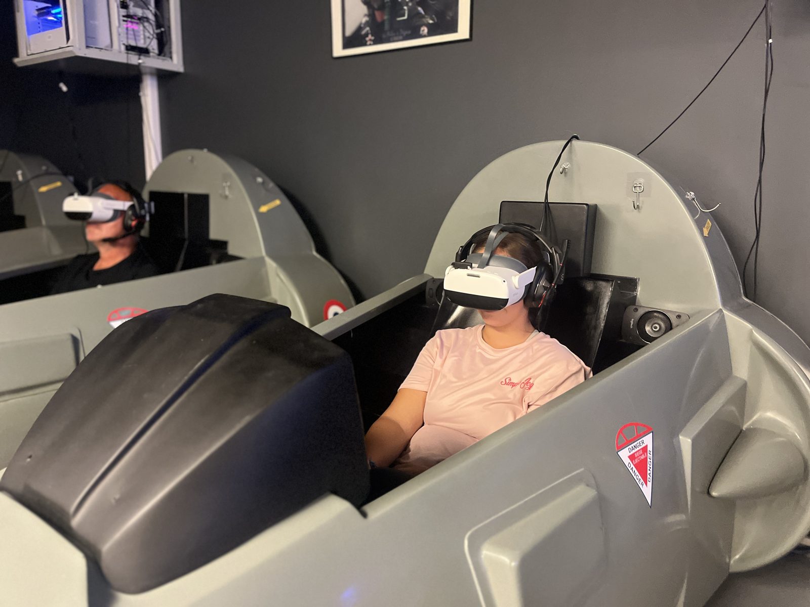 Une session en formule Duo sur simulateur de vol chez Team Square